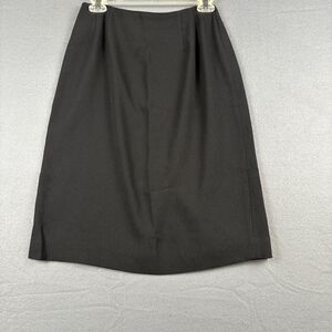 Liz Claiborne Black Pencil Skirt Size 6 VTG NWT